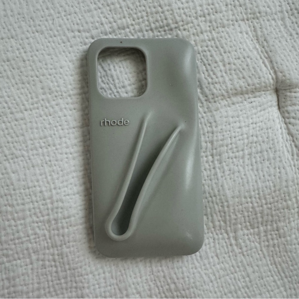 RHODE Gray Silicone Phone Case